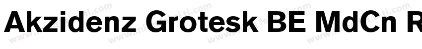 Akzidenz Grotesk BE MdCn Regular字体转换